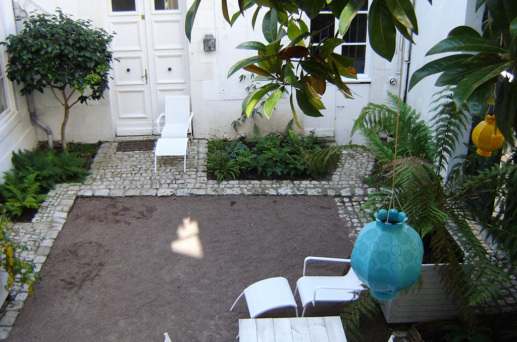 Le jardin sur cour d'Orléans - Loiret